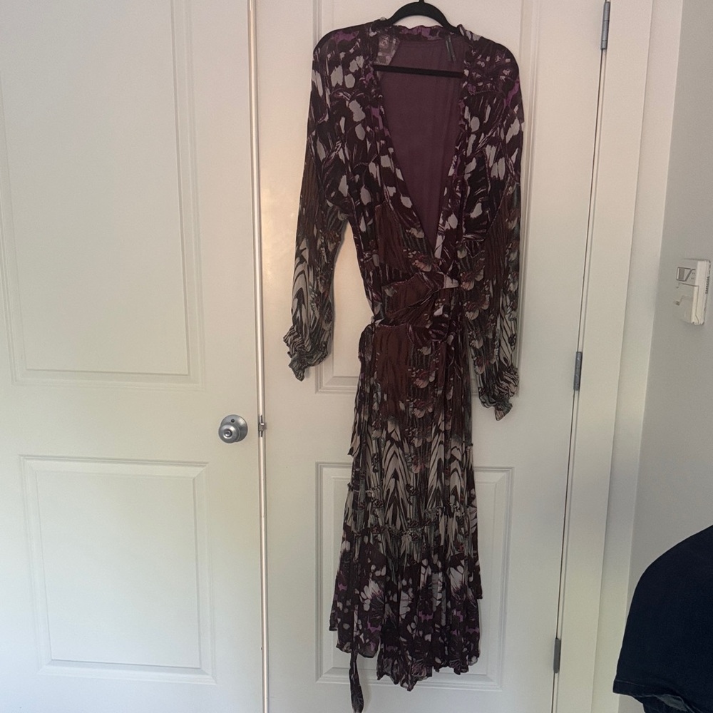 Anthropologie Purple and Pink Dress